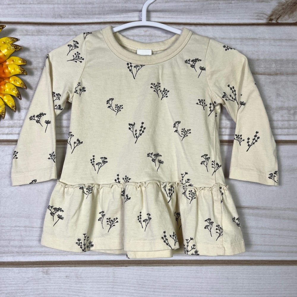 colored organics baby peplum top 6-12M